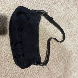 Black Y2K Coach Shoulder Bag